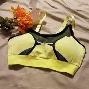 Fluorescent green sports bras